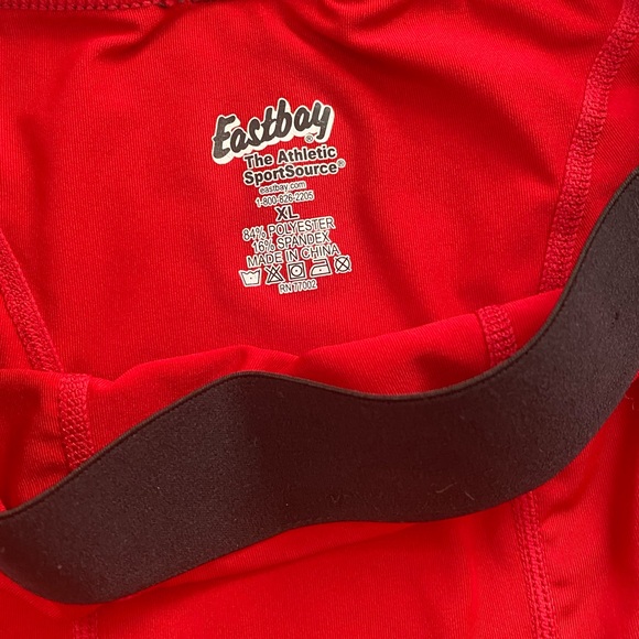 Men’s Eastbay Compression Shorts, Red, Size XL - Picture 3 of 5